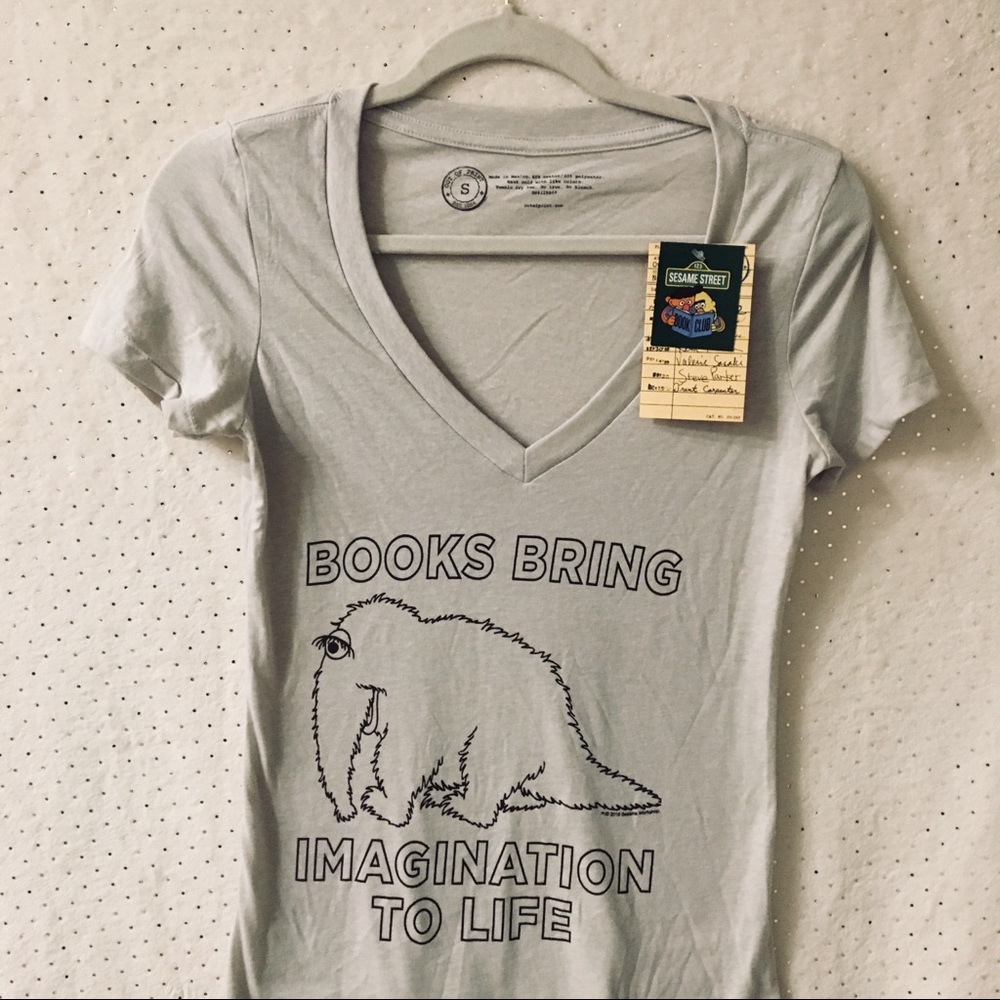 ⭐️3/$20⭐️ Out Of Print Sesame Street V-Neck Tee